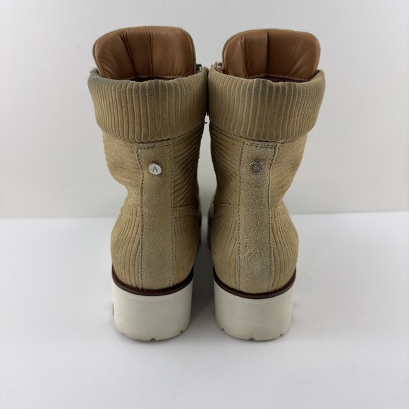 Aquatalia Myla corduroy suede ankle tan boots‎ - Picture 4 of 11